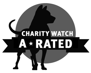 Charity Watch gives us an A rating
