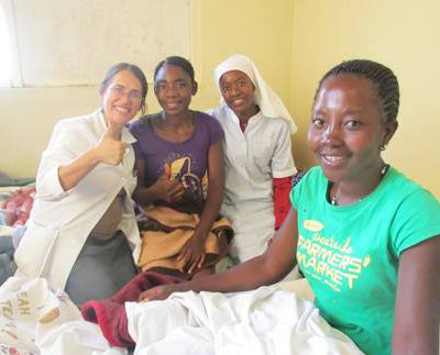 Mother’s Day – You Did It! Dr. Priscila Cummings (pictured far left) in Kalukembe Hospital.