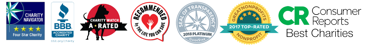 Charity watchdog organization logos.