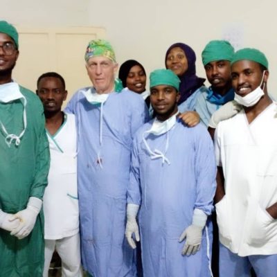 Dr. Thomas Raassen Visits Somaliland Dr. Thomas Raassen with the fistula team at the
National Borama Fistula Hospital in Somaliland.